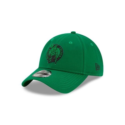 Green Boston Celtics Hat - New Era NBA Back Half 9TWENTY Adjustable Caps USA0563874